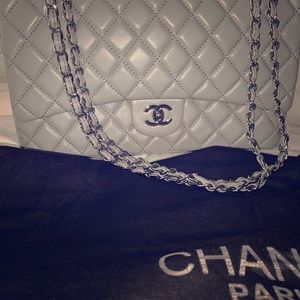 Gorgeous quilted REAL LEATHER C.hanel bag